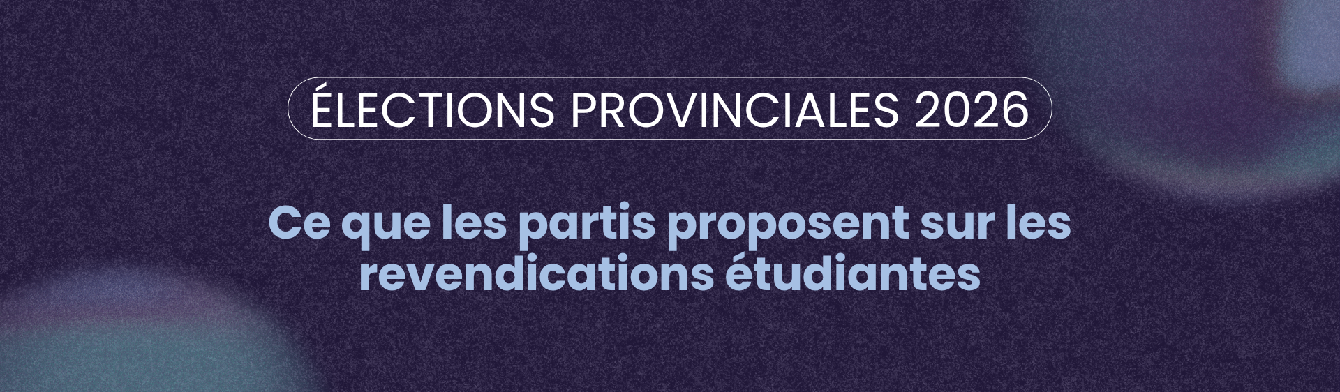 Comparatif des plateformes des partis politiques